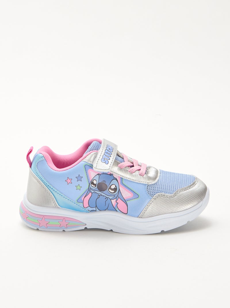 Lichtgevende Stitch-sneakers Biege - Kiabi