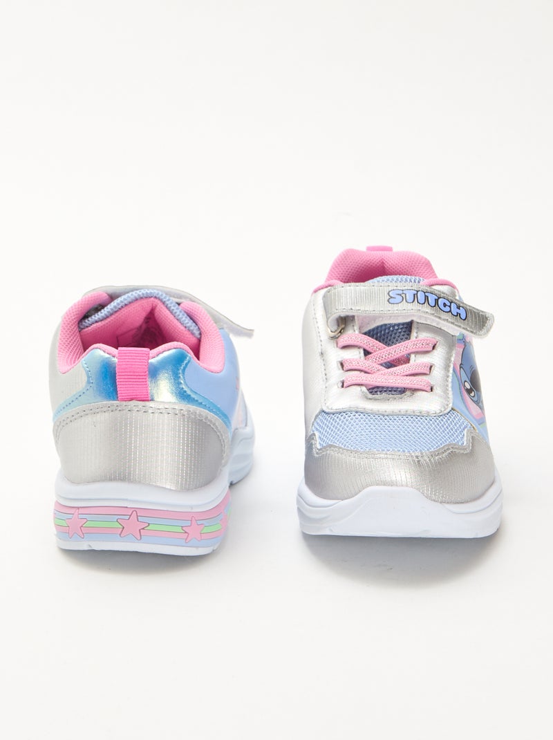 Lichtgevende Stitch-sneakers Biege - Kiabi