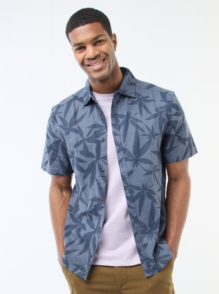 Lichtgewicht hemd met korte mouwen en motief