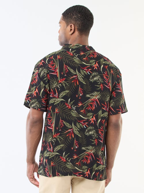 Lichtgewicht hemd met korte mouwen en motief - Kiabi