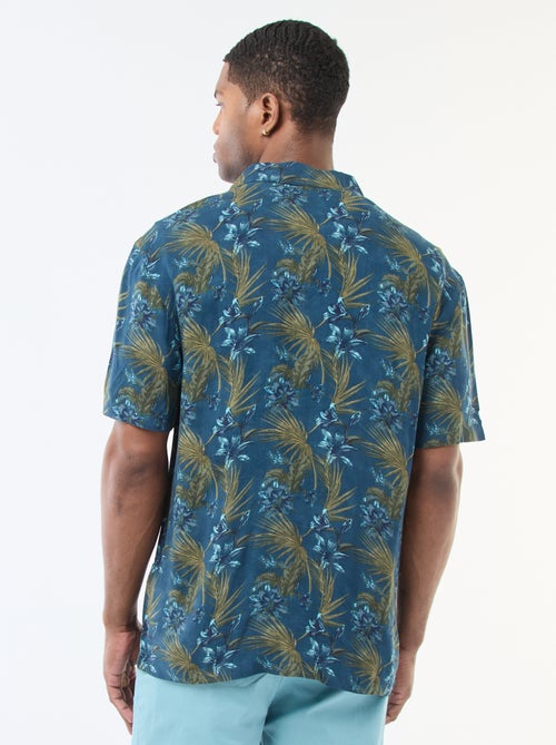 Lichtgewicht overhemd met korte mouwen en dessin - Kiabi