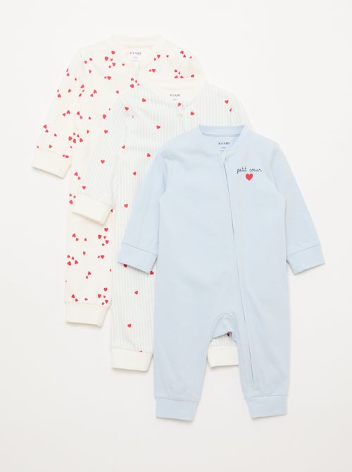 Lichtgewicht ribpyjama zonder voetjes - Kiabi