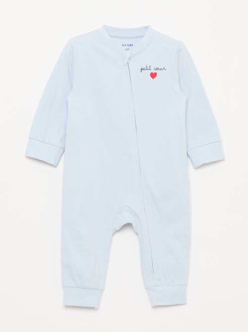 Lichtgewicht ribpyjama zonder voetjes - Kiabi