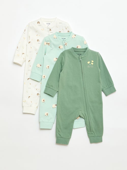 Lichtgewicht ribpyjama zonder voetjes - Kiabi