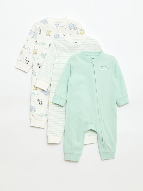 Lichtgewicht ribpyjama zonder voetjes - Kiabi