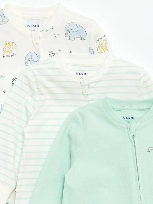 Lichtgewicht ribpyjama zonder voetjes - Kiabi