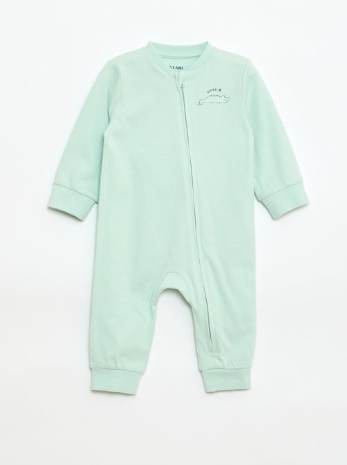 Lichtgewicht ribpyjama zonder voetjes - Kiabi