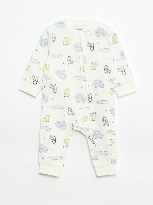 Lichtgewicht ribpyjama zonder voetjes - Kiabi