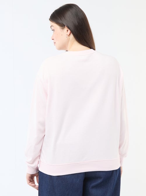 Lichtgewicht sweater van French Terry met opschrift - Kiabi