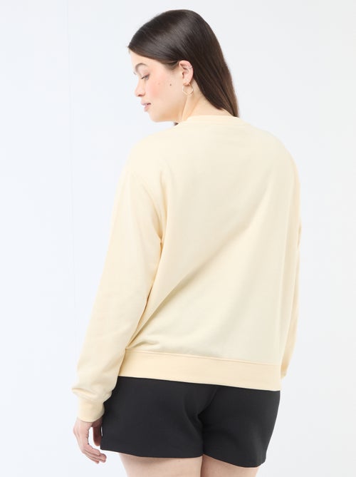 Lichtgewicht sweater van French Terry met opschrift - Kiabi