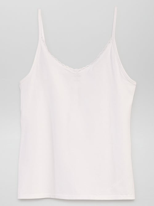 Lingeriehemdje met smalle schouderbandjes - Kiabi