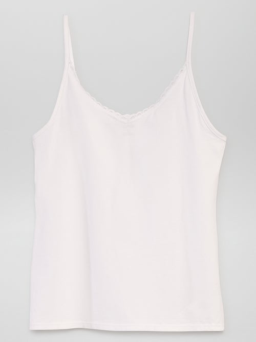 Lingeriehemdje met smalle schouderbandjes - Kiabi