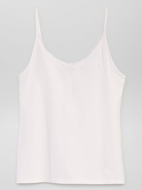 Lingeriehemdje met smalle schouderbandjes - Kiabi