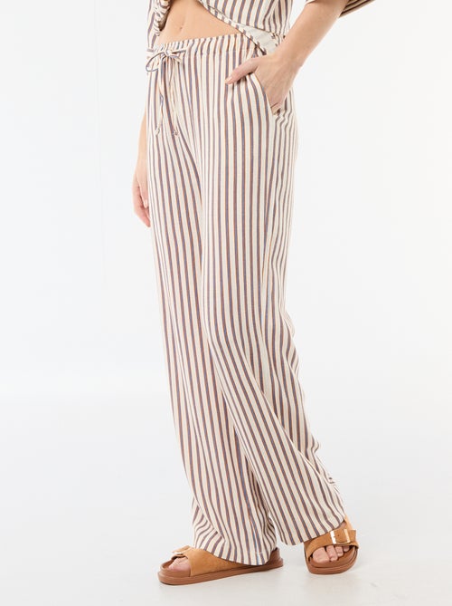 Linnen broek met 2 zakken - Kiabi