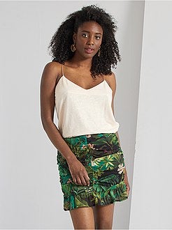 Linnen, mouwloze top - Kiabi