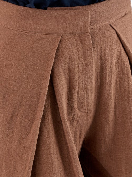 Linnenmix wide leg-broek - Kiabi