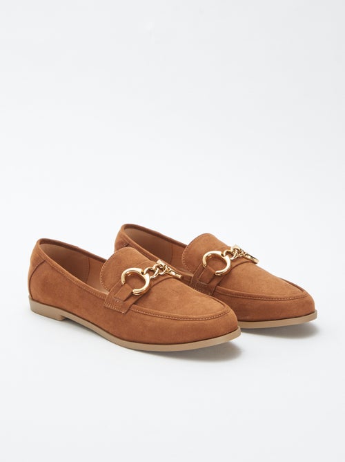 Loafers in bootschoenstijl van suèdine - Kiabi