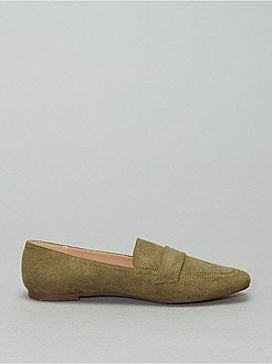 Loafers van microvezel - Kiabi