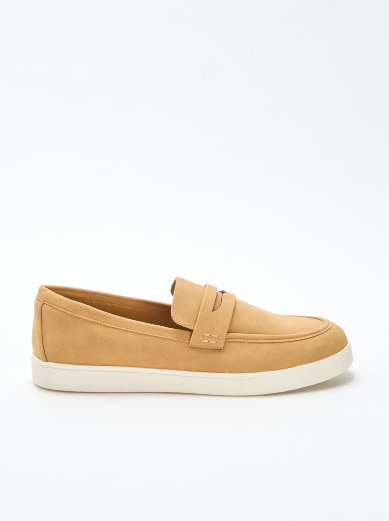 Loafers van suedine Bruin - Kiabi