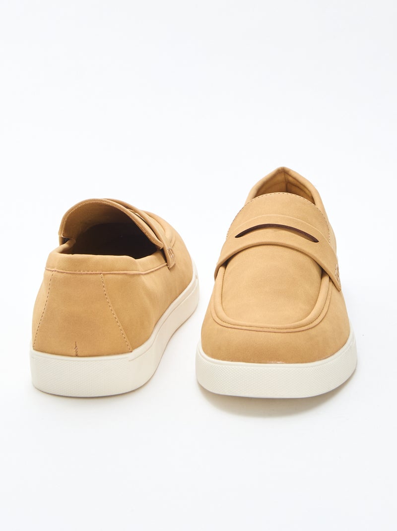 Loafers van suedine Bruin - Kiabi