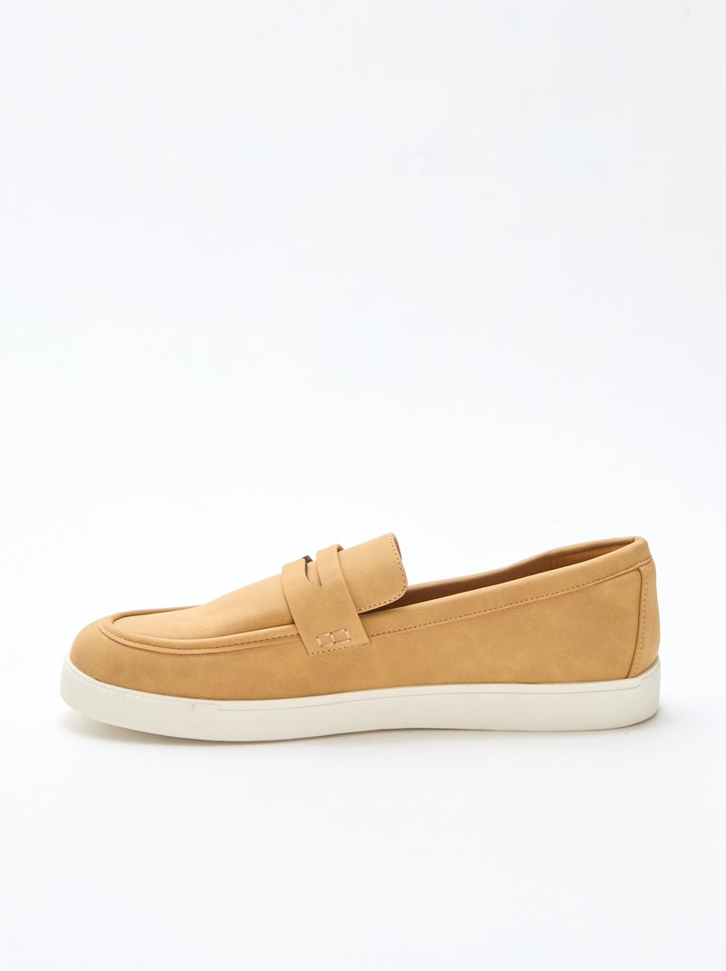 Loafers van suedine Bruin - Kiabi