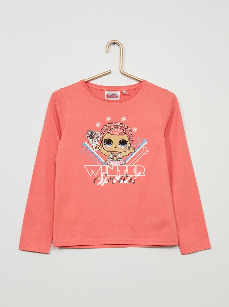 L.O.L. Surprise-T-shirt met pailletten roze - Kiabi