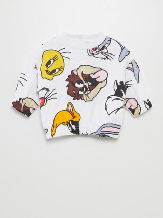 Looney Tunes-sweater van joggingstof