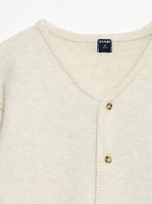 Loose-fit, effen vest met V-hals - Kiabi