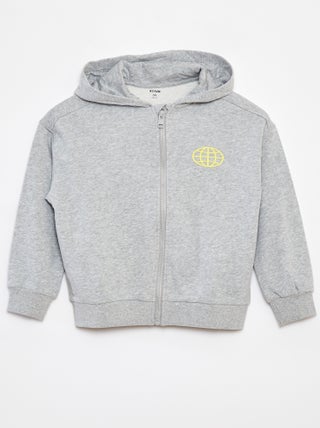 Loose-fit Hoodie met rits