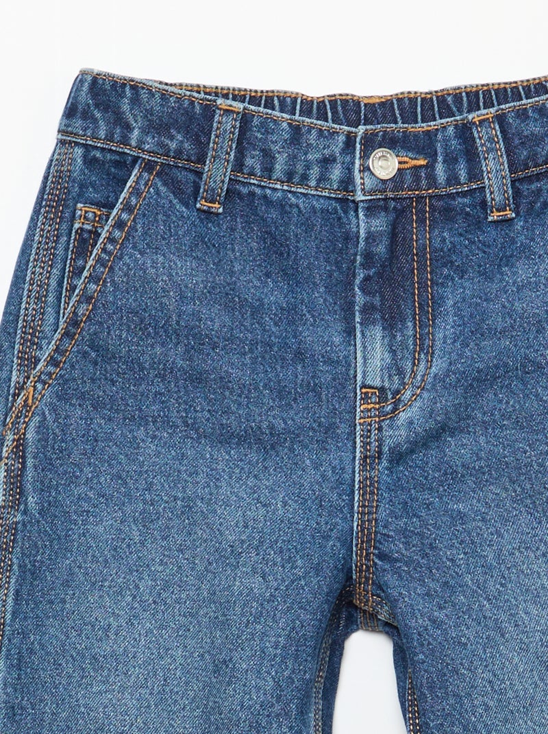 Loose fit jeans met grote zakken Blauw - Kiabi