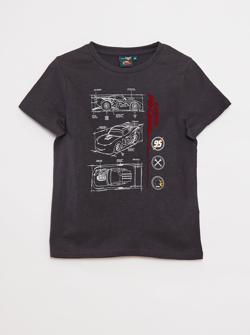 Loose-fit T-shirt met Cars-print Grijs - Kiabi