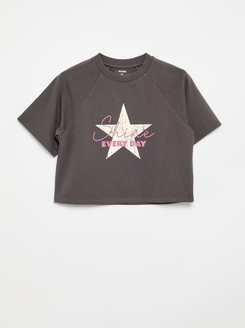 Loose fit-T-shirt met korte mouwen - Kiabi