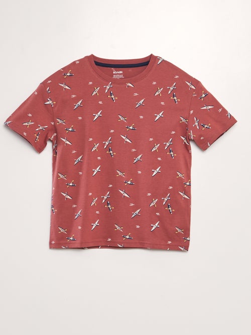 Loose-fit T-shirt met print - Kiabi