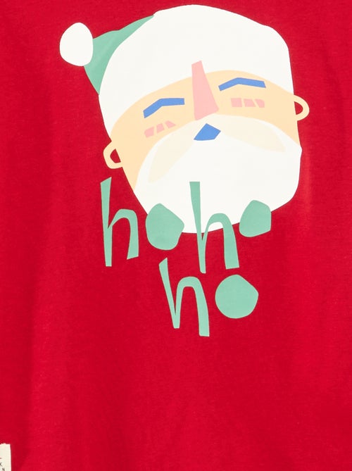 Loose-fit T-shirt van katoenjersey in kerstthema - Kiabi