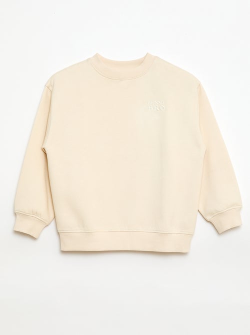 Loose sweater met "brother"-motief - Kiabi