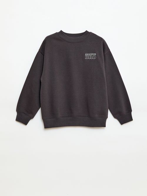 Loose sweater met "brother"-motief - Kiabi