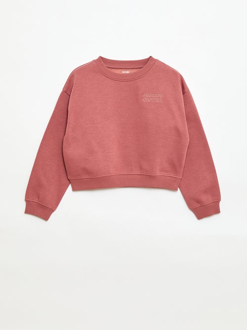 Loose sweater met "sister"-motief - Kiabi