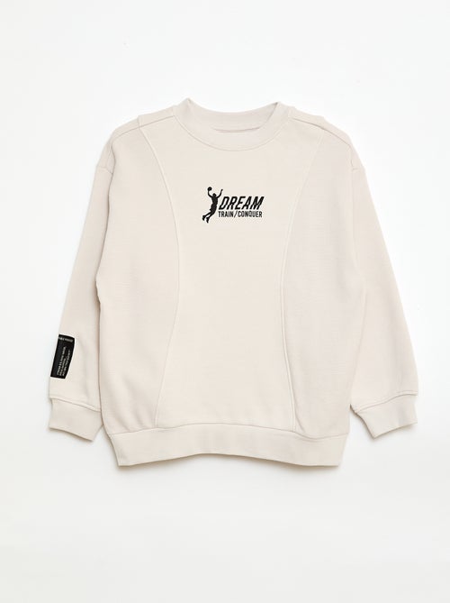 Losse sweater van fleece - Kiabi