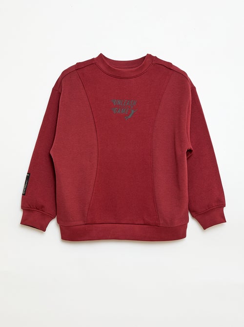 Losse sweater van fleece - Kiabi