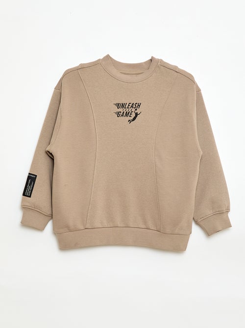 Losse sweater van fleece - Kiabi
