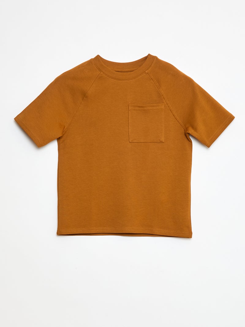 Losvallend katoenen T-shirt Geel - Kiabi