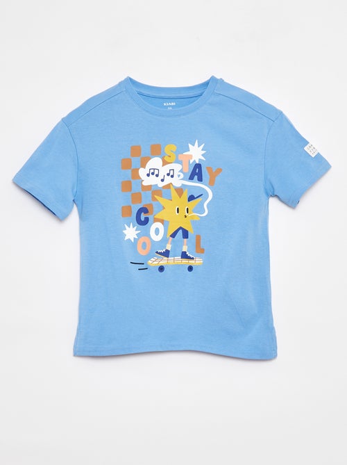 Losvallend T-shirt met applicatie - Grafik Edition - Kiabi