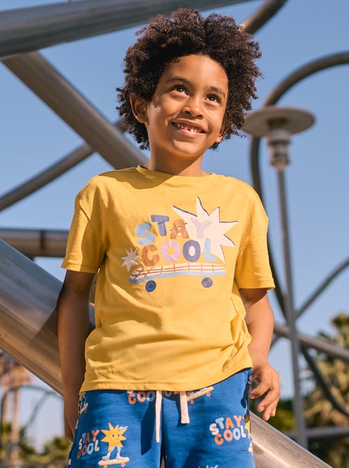 Losvallend T-shirt met applicatie - Grafik Edition - Kiabi