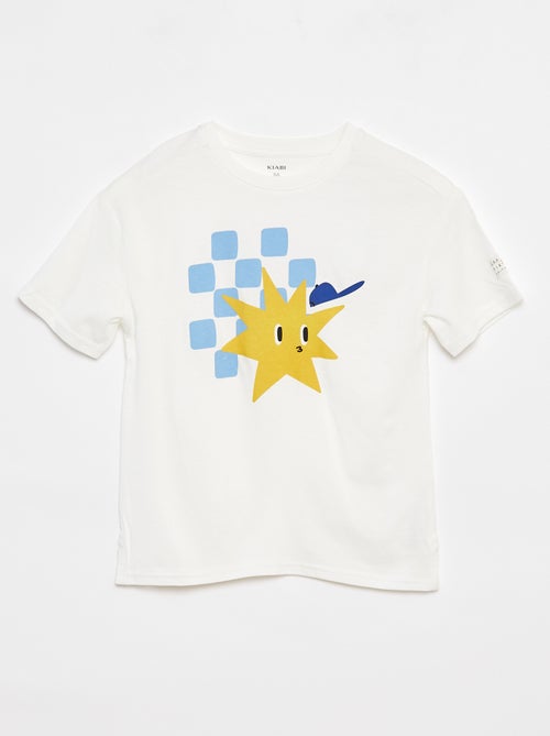Losvallend T-shirt met applicatie - Grafik Edition - Kiabi