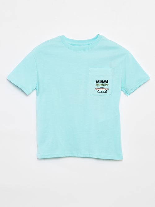 Losvallend T-shirt met borstzakje - Kiabi