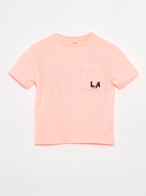 Losvallend T-shirt met borstzakje - Kiabi