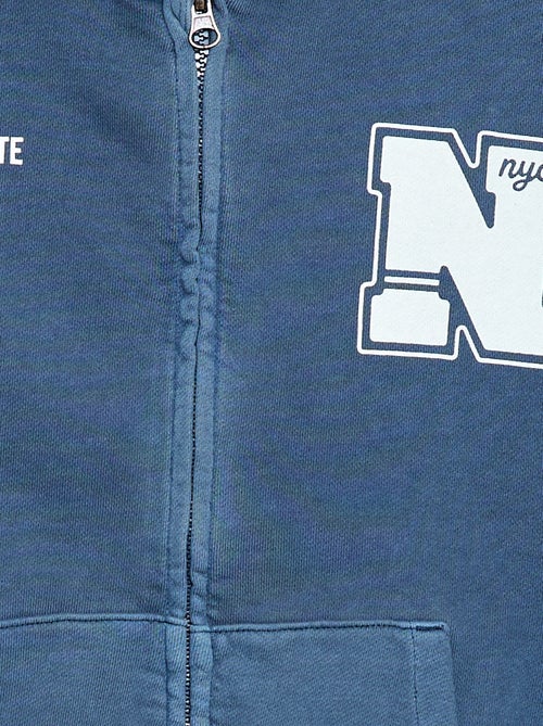 Losvallend vest met capuchon en animatie op de rug van katoen - Kiabi