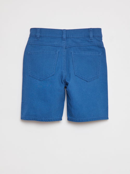 Losvallende bermuda van keperstof - Kiabi