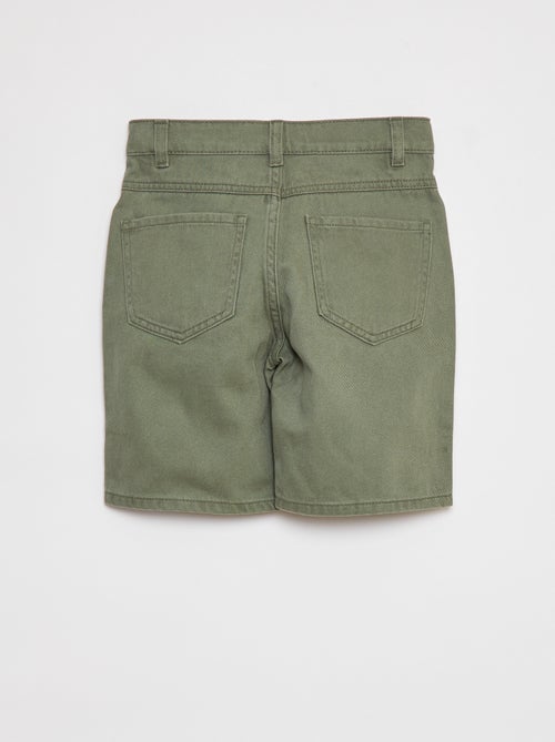 Losvallende bermuda van keperstof - Kiabi