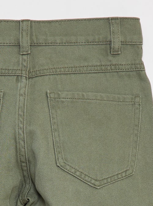 Losvallende bermuda van keperstof - Kiabi